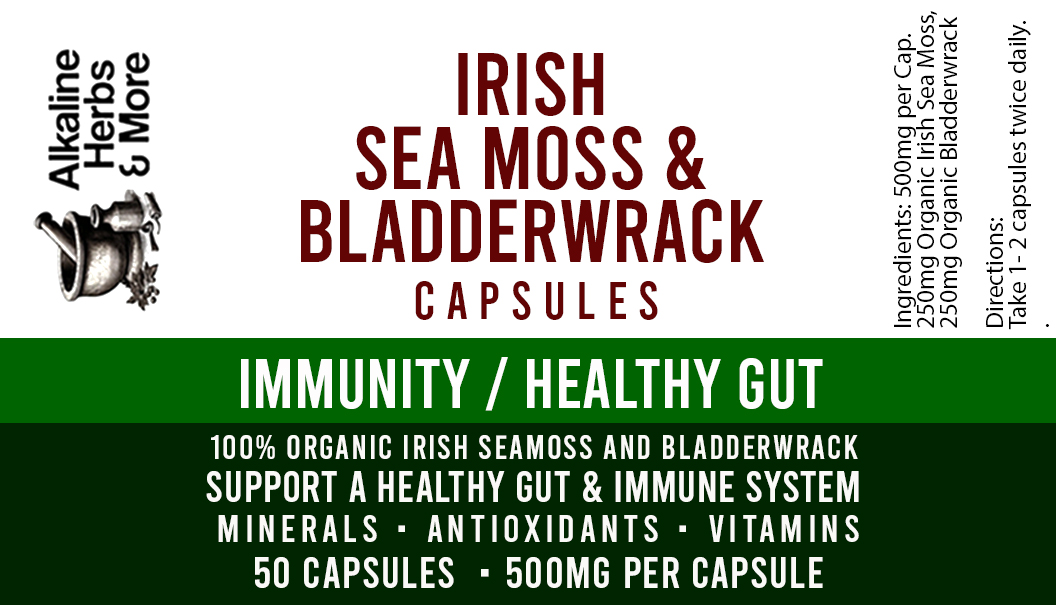 Irish Sea Moss & Bladderwrack 50 Capsules