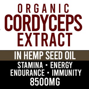 Cordyceps Liquid Tincture in Hemp Seed Oil 8500mg