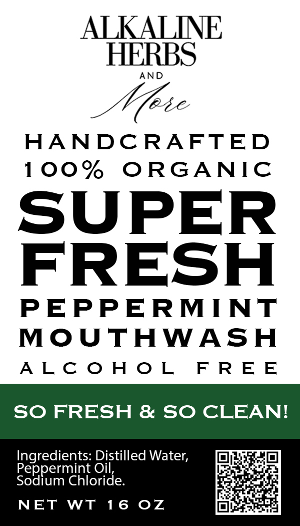 Super Fresh Peppermint Mouthwash 16oz