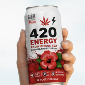 420 Energy Drink - Hibiscus, CBD, Ashwagandha, Ginseng, Agave